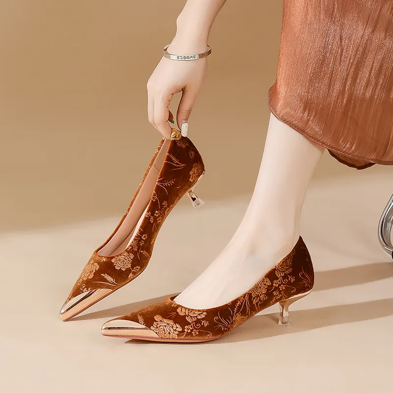 YAFEI XUANYU Slim Heel High Heels 5CM Women's-8