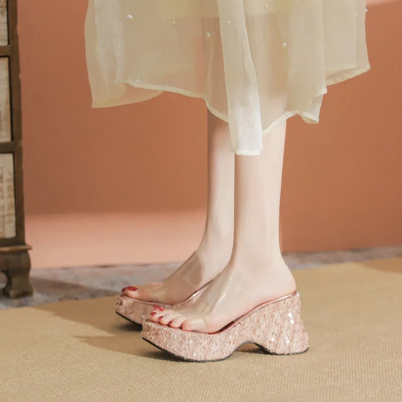 YAFEI XUANYU Rubber Sole Slip Resistant Abrasion Resistant Slide Slippers Women's-11