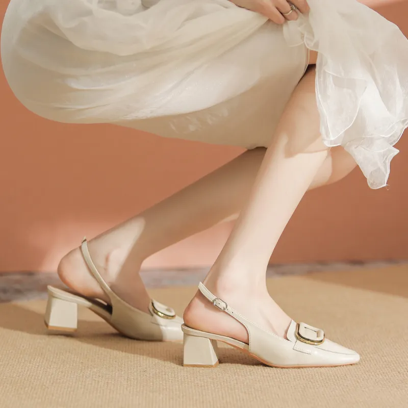 YAFEI XUANYU Chunky Heel High Heels 5cm Women's-9