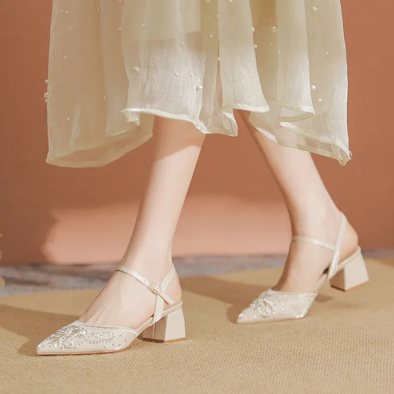 YAFEI XUANYU Chunky Heel High Heels 5cm Women's-13