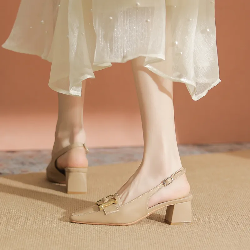 YAFEI XUANYU Chunky Heel High Heels Women's-4