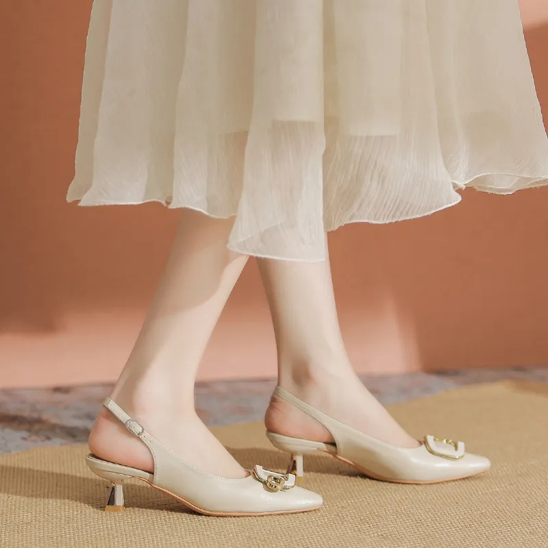 YAFEI XUANYU Slim Heel High Heels 4.5cm Women's-2