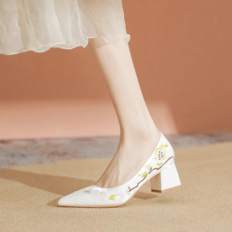 YAFEI XUANYU Chunky Heel High Heels 5cm Women's-7