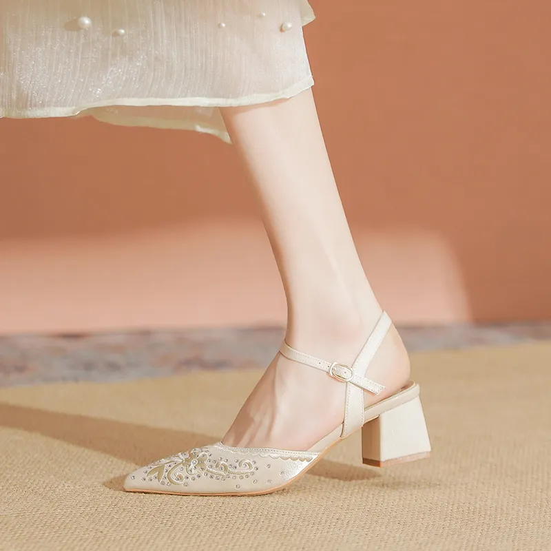 YAFEI XUANYU Chunky Heel High Heels 5cm Women's-17