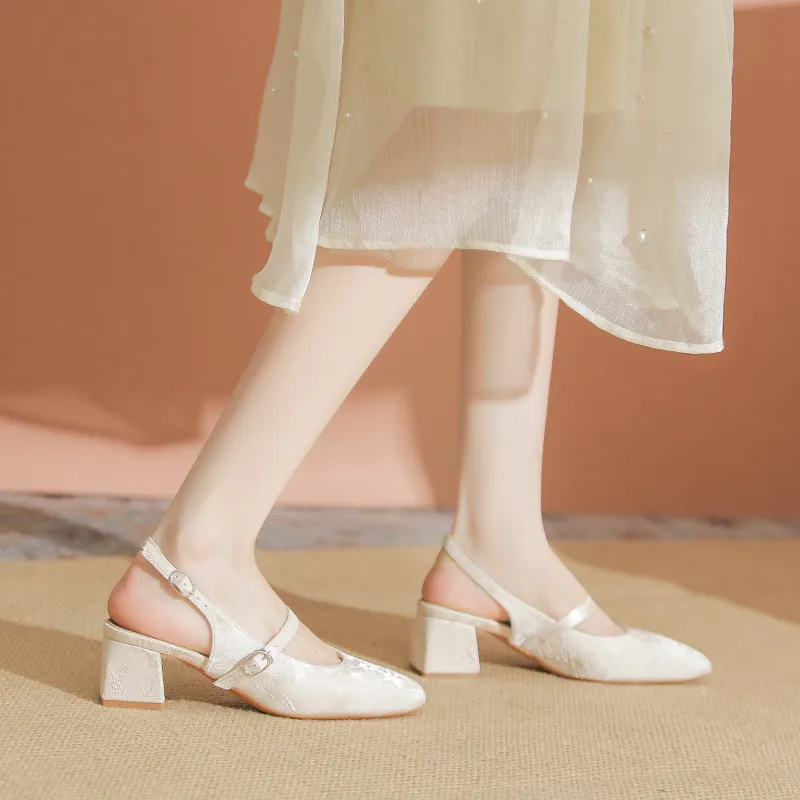 YAFEI XUANYU Chunky Heel High Heels 5CM Women's-5
