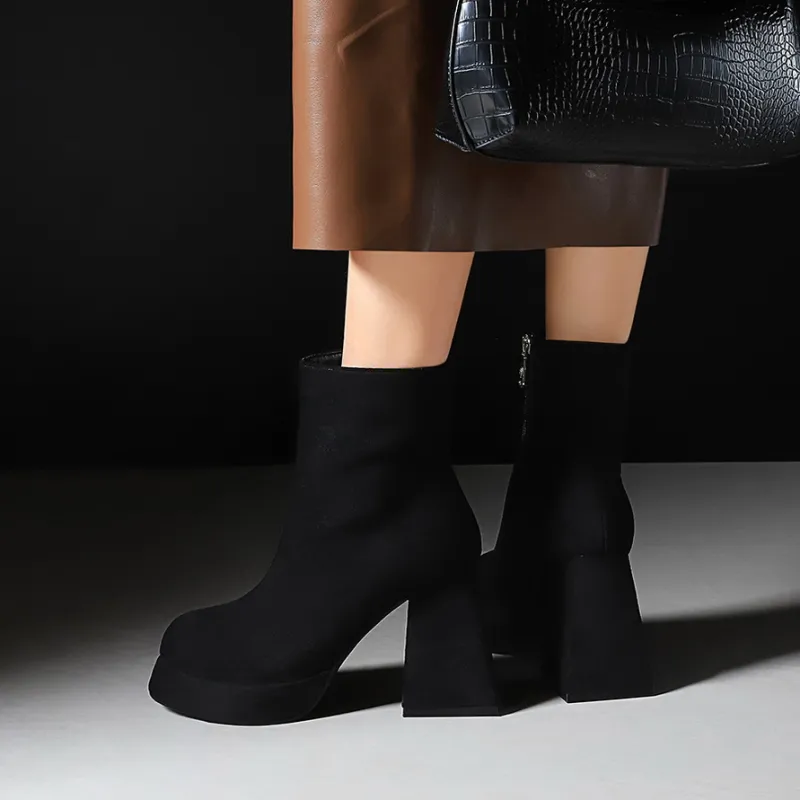 YAFEI XUANYU Ankle Boots 10CM Women's-3