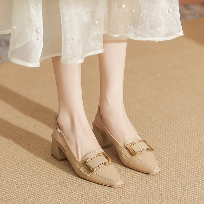 YAFEI XUANYU Chunky Heel High Heels 5cm Women's-1