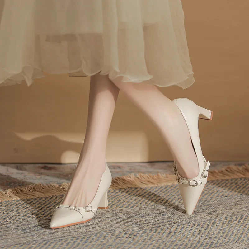 YAFEI XUANYU Chunky Heel High Heels 6CM Women's-15