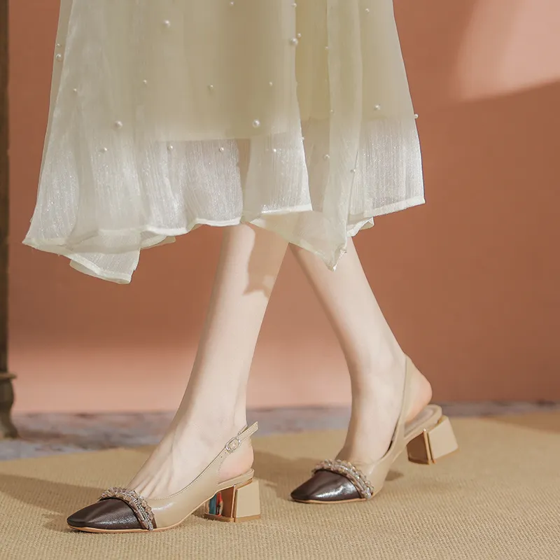 YAFEI XUANYU Chunky Heel High Heels 5cm Women's-3
