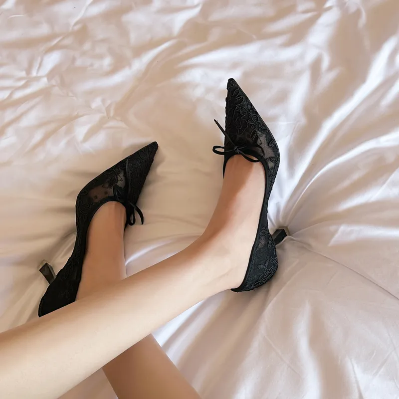 YAFEI XUANYU Slim Heel High Heels 6.5CM Women's-2