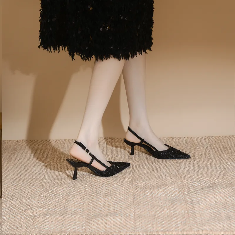 YAFEI XUANYU Slim Heel High Heels 6cm Women's-3