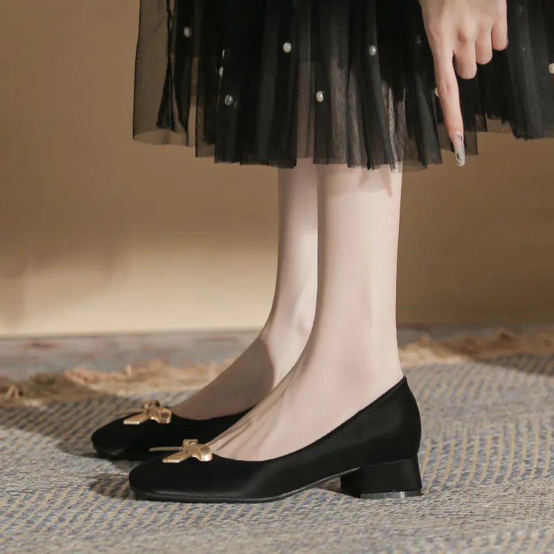 YAFEI XUANYU Chunky Heel High Heels 4CM Women's-26