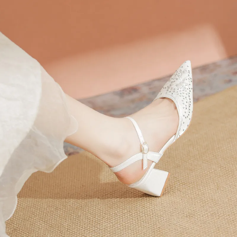 YAFEI XUANYU Chunky Heel High Heels 5cm Women's-1