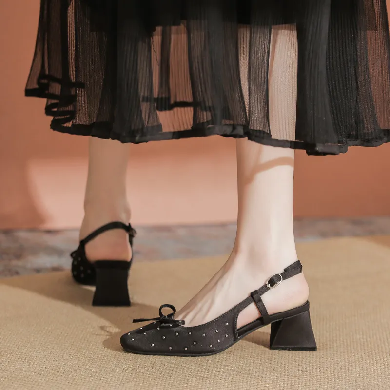 YAFEI XUANYU Chunky Heel High Heels Women's-4