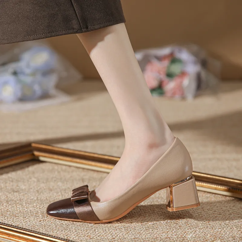 YAFEI XUANYU Chunky Heel High Heels 5cm Women's-1