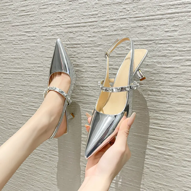 YAFEI XUANYU Slim Heel High Heels 6cm Women's White-18