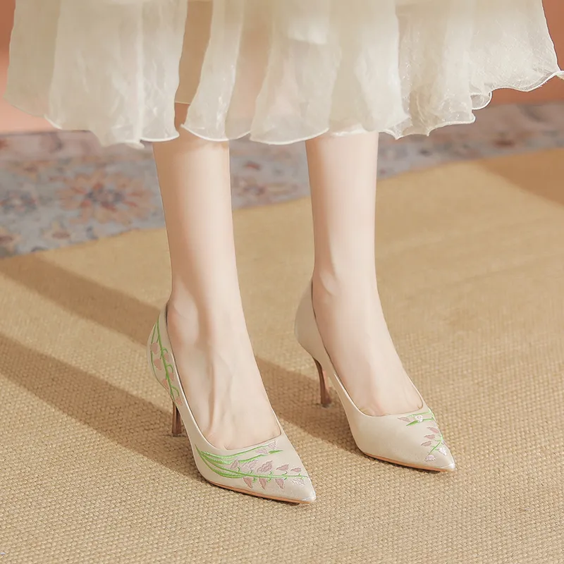 YAFEI XUANYU Slim Heel High Heels 7cm Women's-2