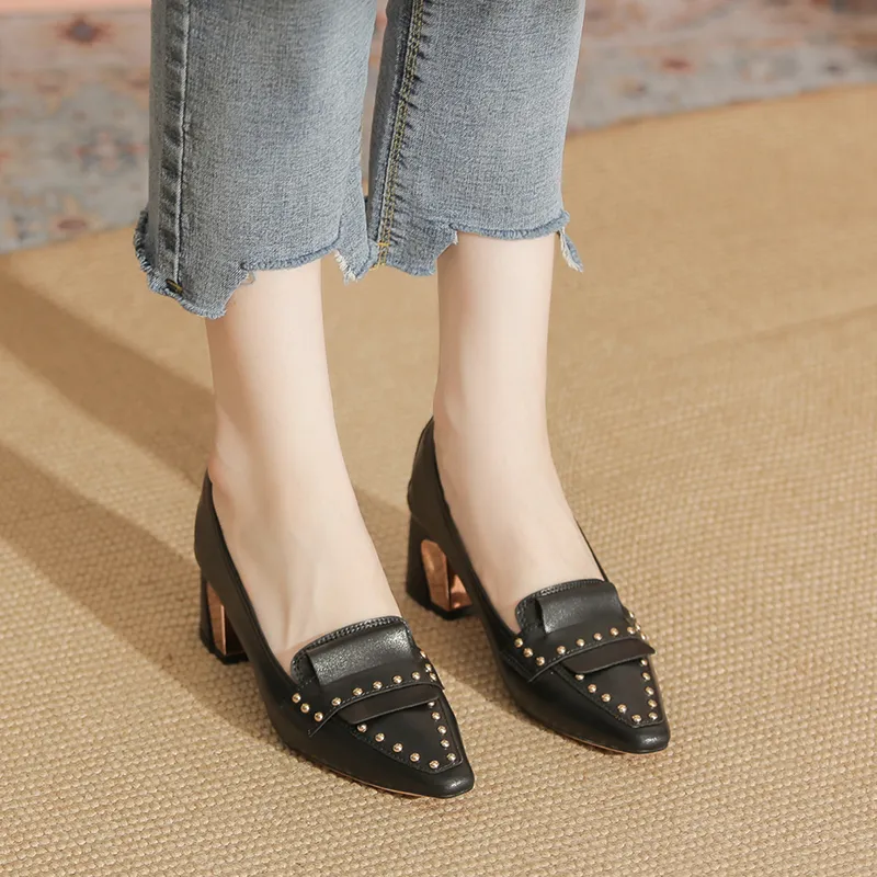 YAFEI XUANYU Chunky Heel High Heels 5cm Women's-2