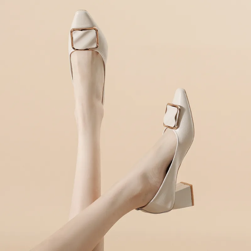 YAFEI XUANYU Chunky Heel High Heels 5cm Women's-10