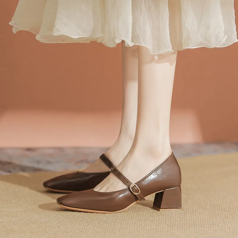 YAFEI XUANYU Chunky Heel High Heels 5cm Women's-35