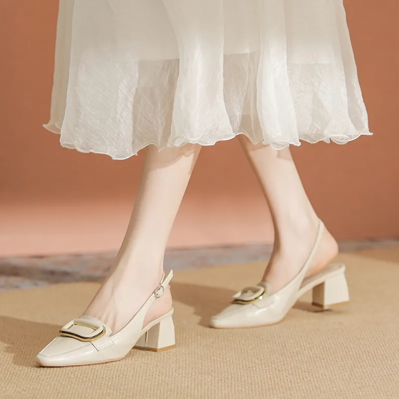 YAFEI XUANYU Chunky Heel High Heels 5cm Women's-3