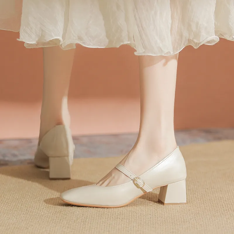 YAFEI XUANYU Chunky Heel High Heels 5cm Women's-14