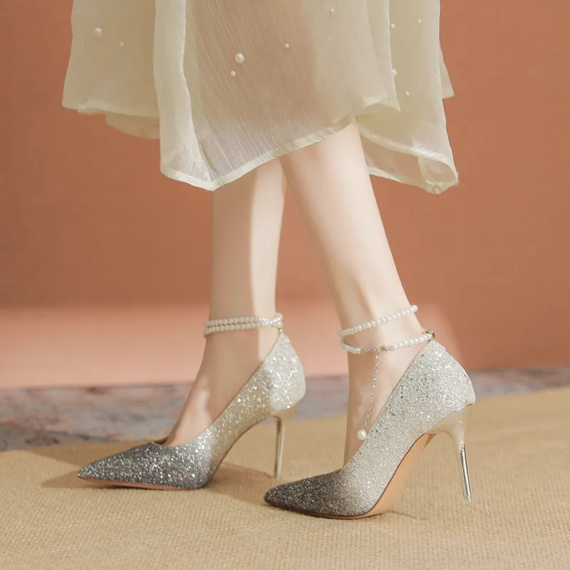YAFEI XUANYU Slim Heel High Heels Women's-5