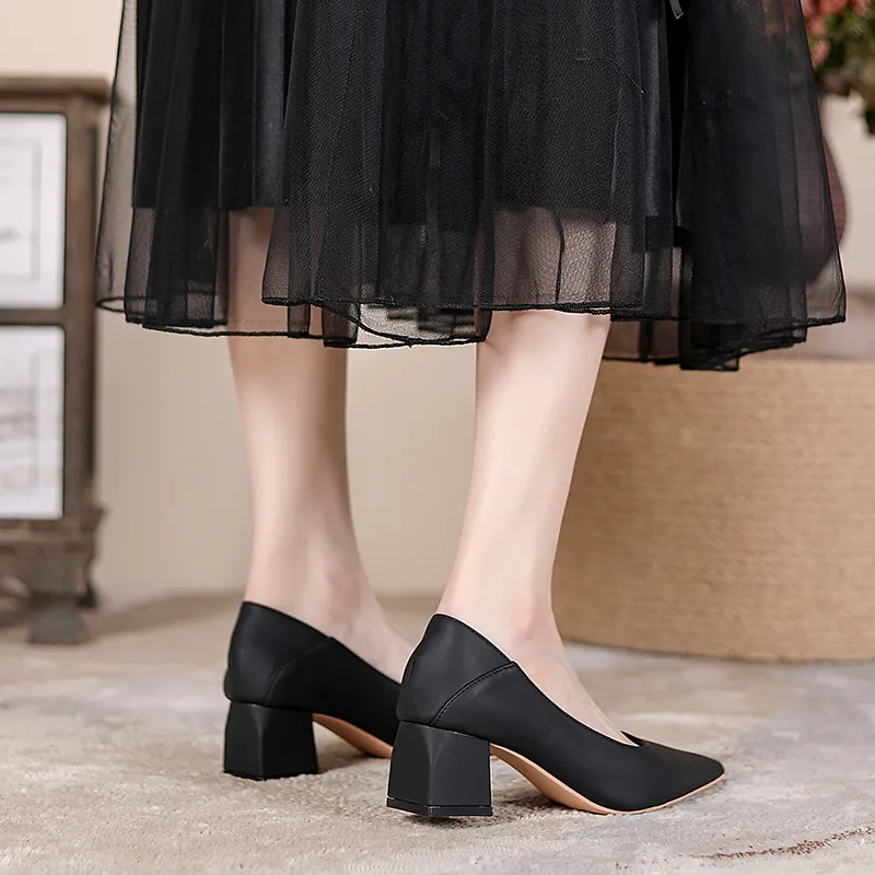 YAFEI XUANYU Chunky Heel High Heels Women's-19