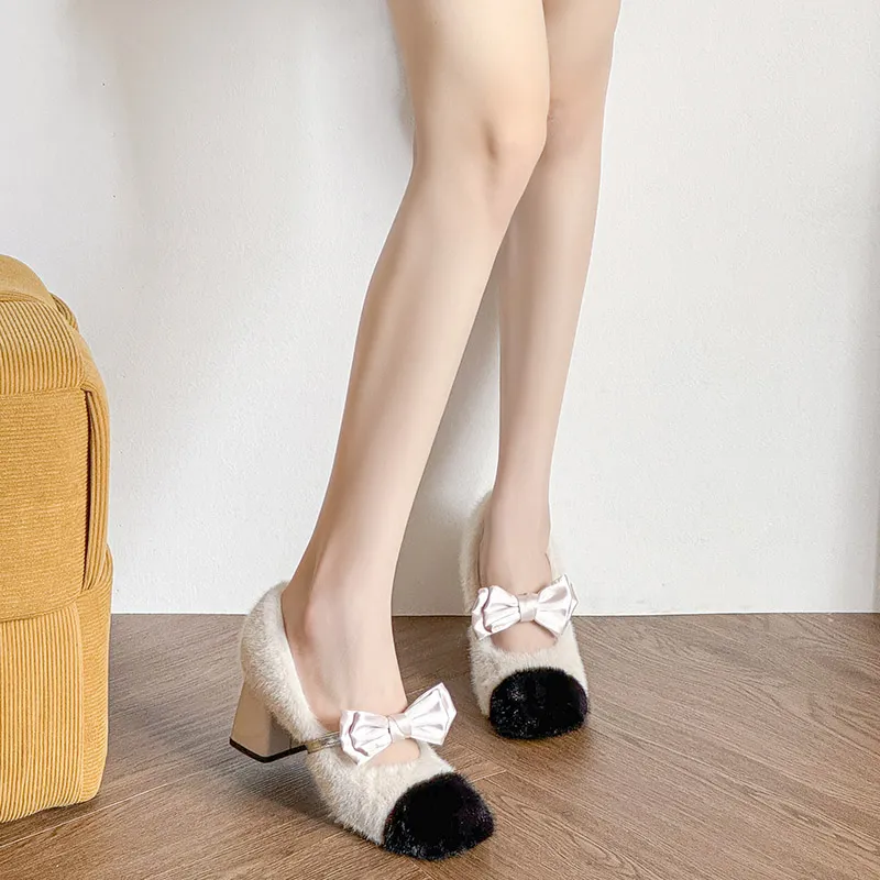 YAFEI XUANYU Chunky Heel High Heels Women's-2