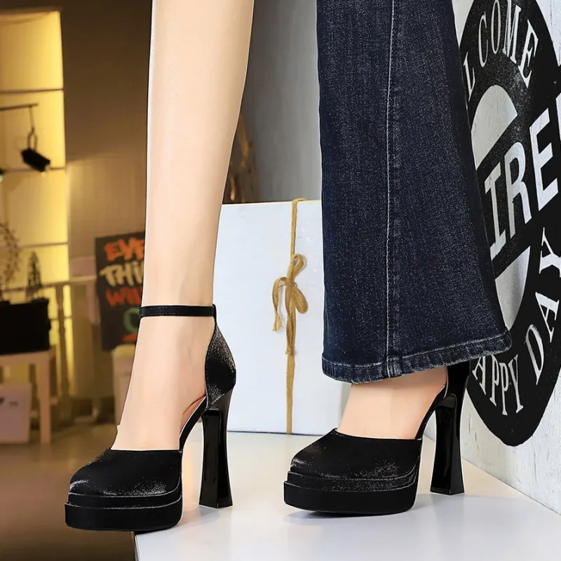 YAFEI XUANYU Chunky Heel High Heels Women's-1