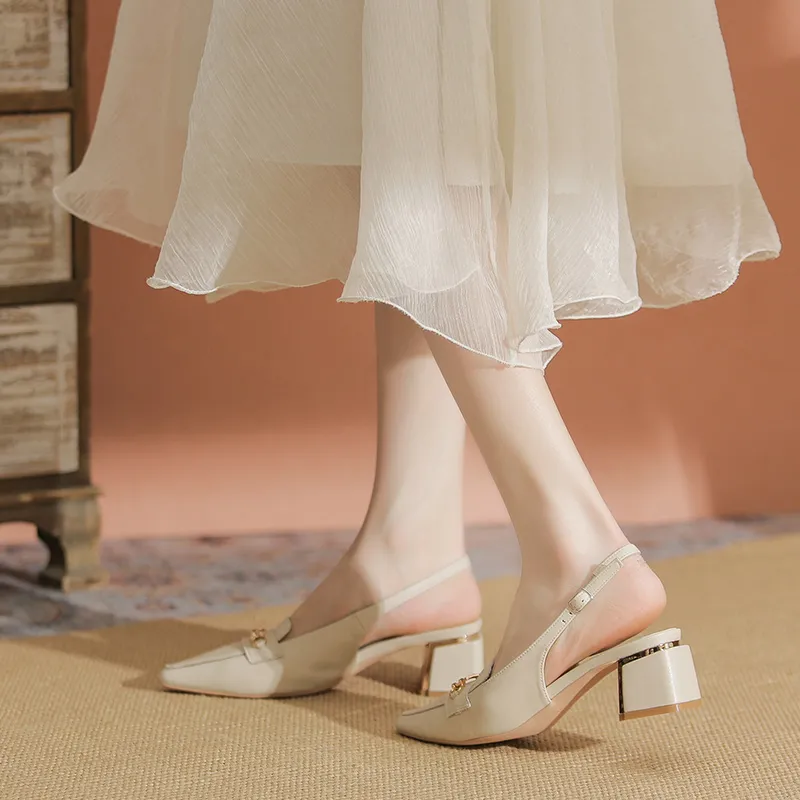 YAFEI XUANYU Chunky Heel High Heels 5cm Women's-8