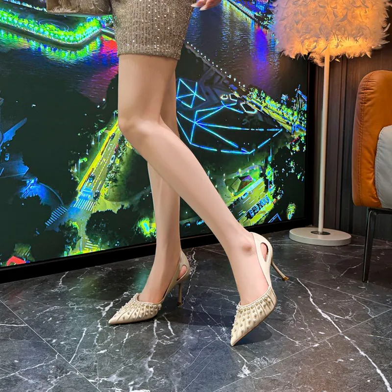 YAFEI XUANYU Slim Heel High Heels 8cm Women's-12