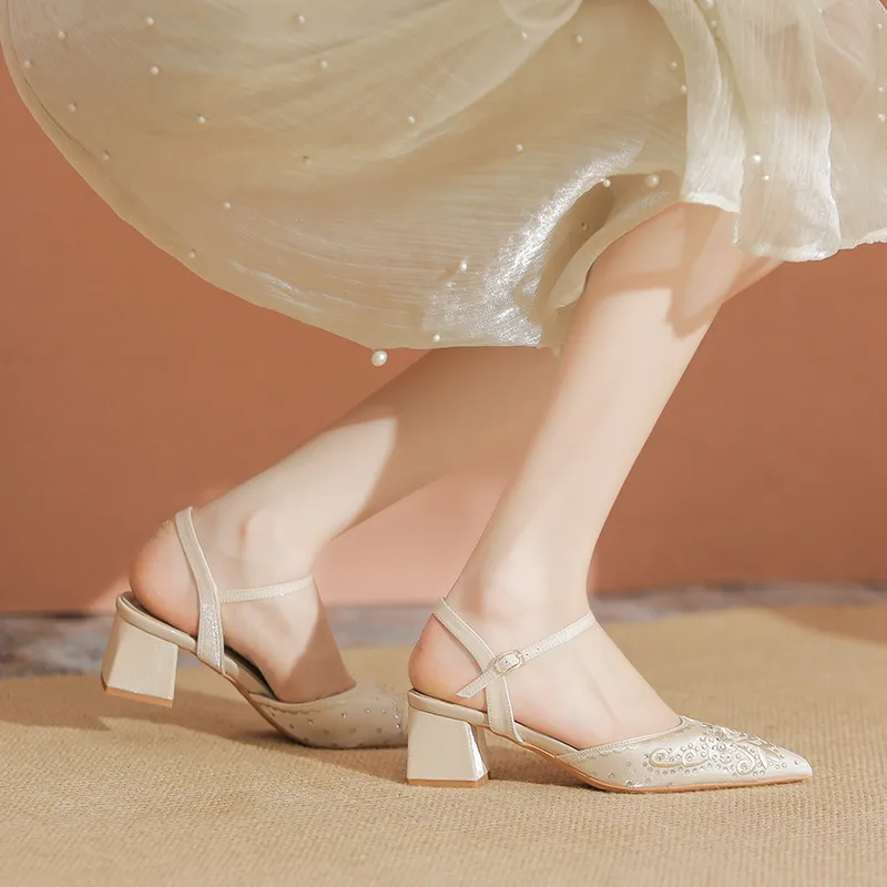 YAFEI XUANYU Chunky Heel High Heels 5cm Women's-19
