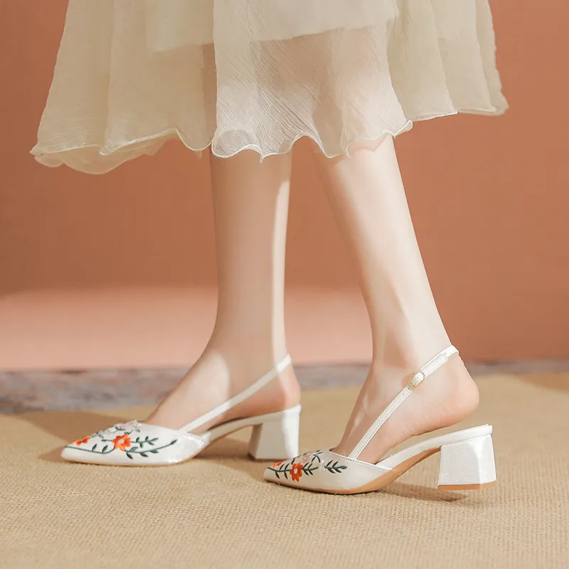 YAFEI XUANYU Chunky Heel High Heels 5cm Women's-5
