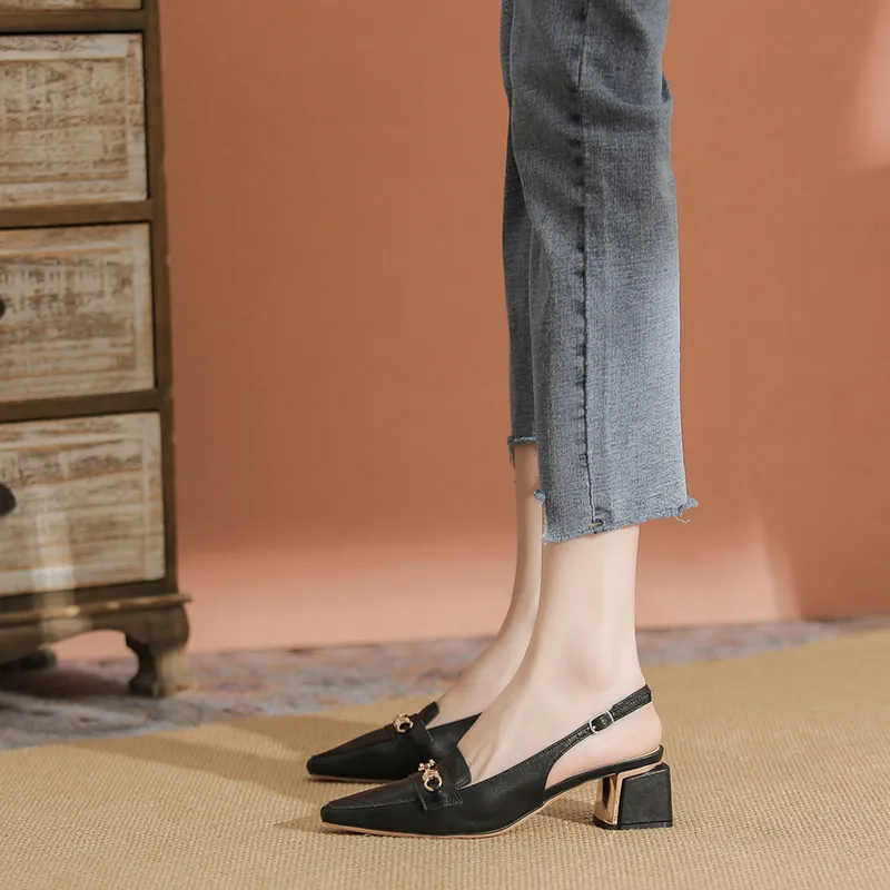 YAFEI XUANYU Chunky Heel High Heels 5cm Women's-22