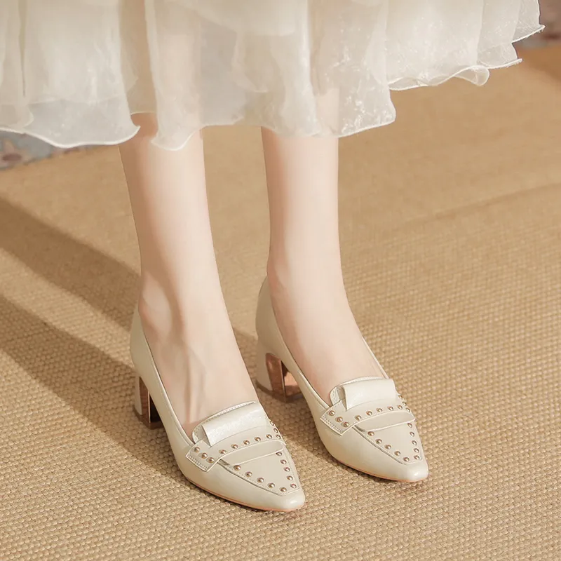 YAFEI XUANYU Chunky Heel High Heels 5cm Women's-12