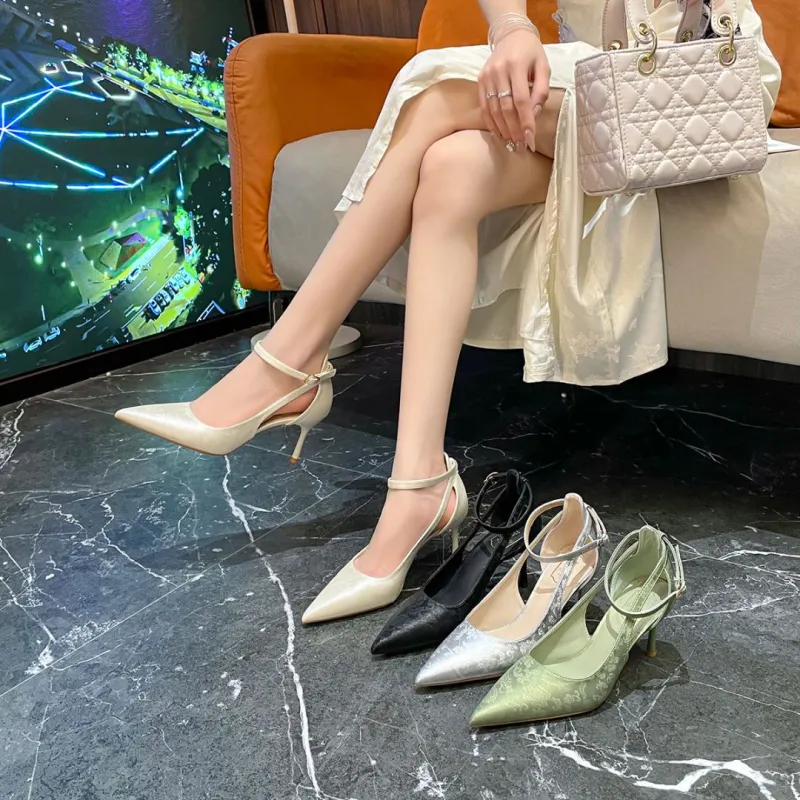 YAFEI XUANYU Slim Heel High Heels 7.5CM Women's-15