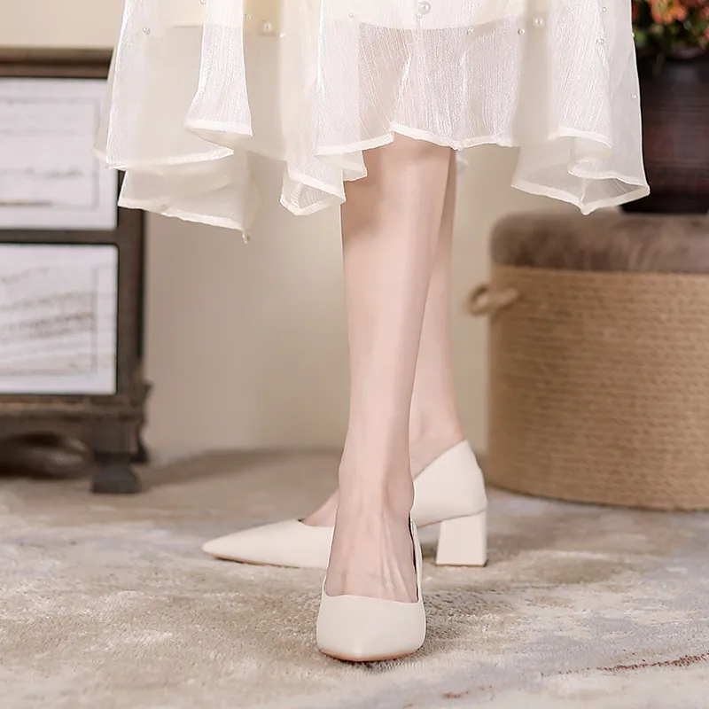 YAFEI XUANYU Chunky Heel High Heels Women's-5