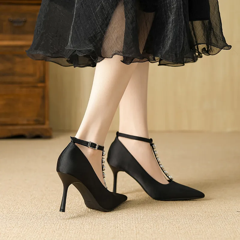YAFEI XUANYU Slim Heel High Heels Women's-4