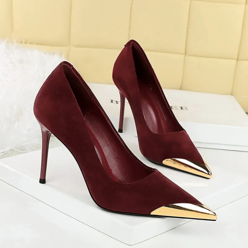 YAFEI XUANYU Slim Heel High Heels Women's-12