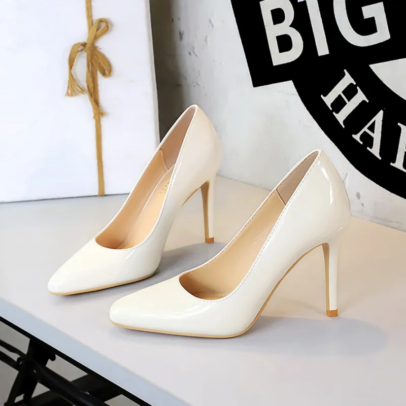 YAFEI XUANYU Slim Heel High Heels 10CM Women's-8