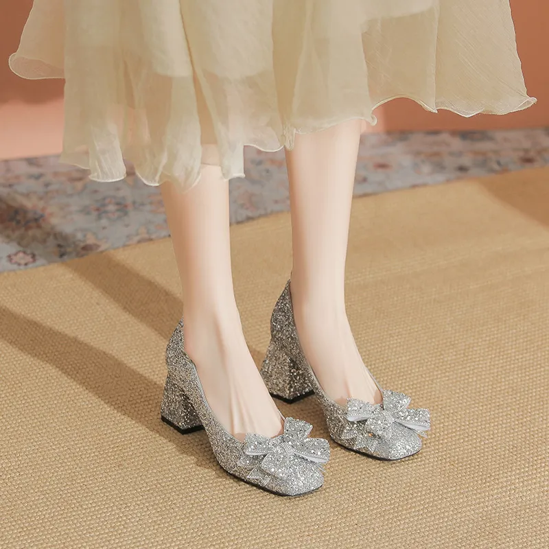 YAFEI XUANYU Chunky Heel High Heels 7CM Women's-1