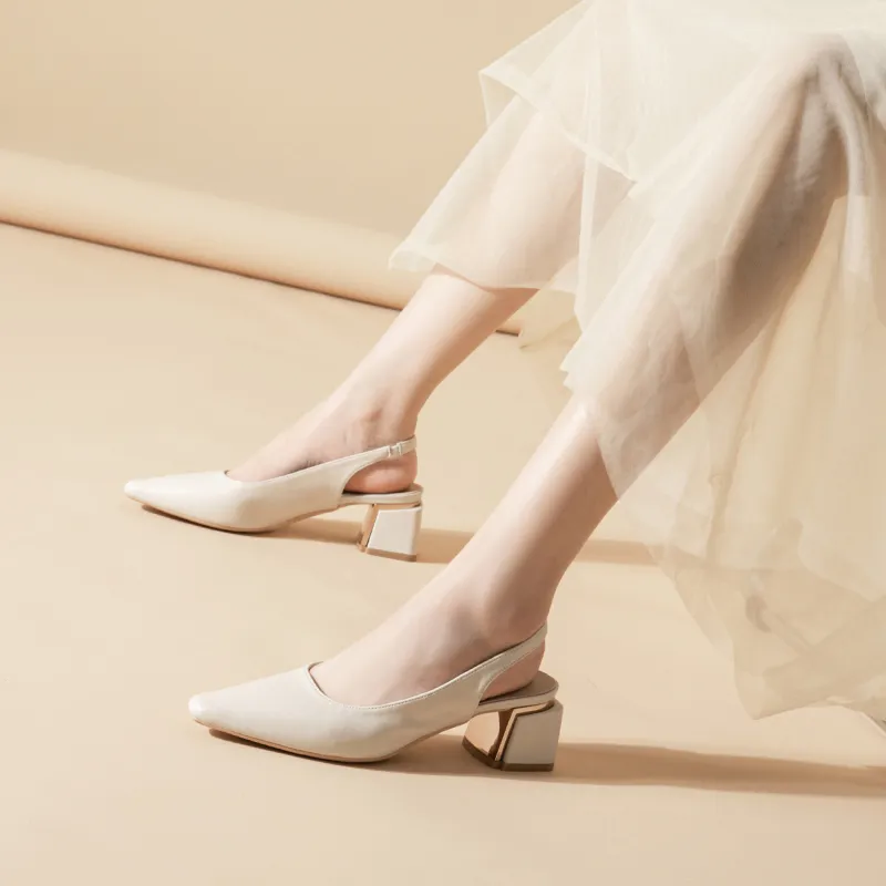 YAFEI XUANYU Chunky Heel High Heels 5cm Women's-12