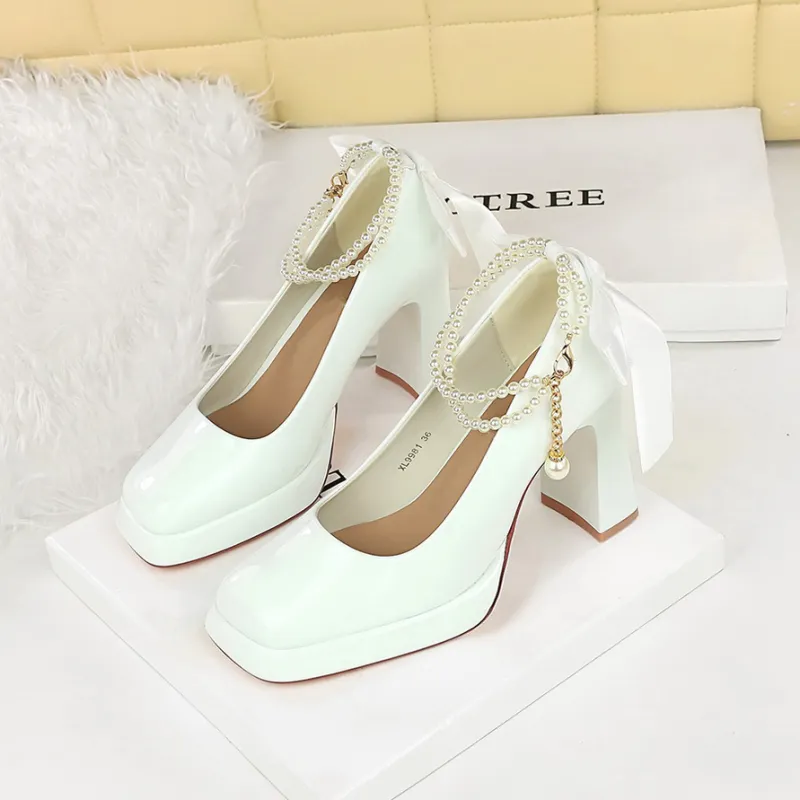 YAFEI XUANYU Chunky Heel High Heels Women's-9