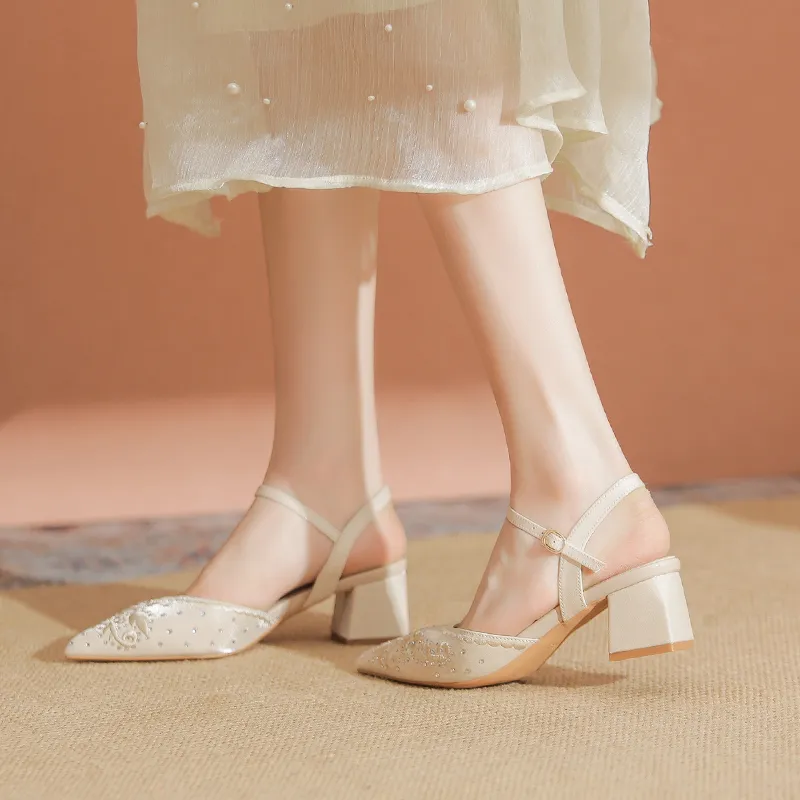 YAFEI XUANYU Chunky Heel High Heels 5cm Women's-15