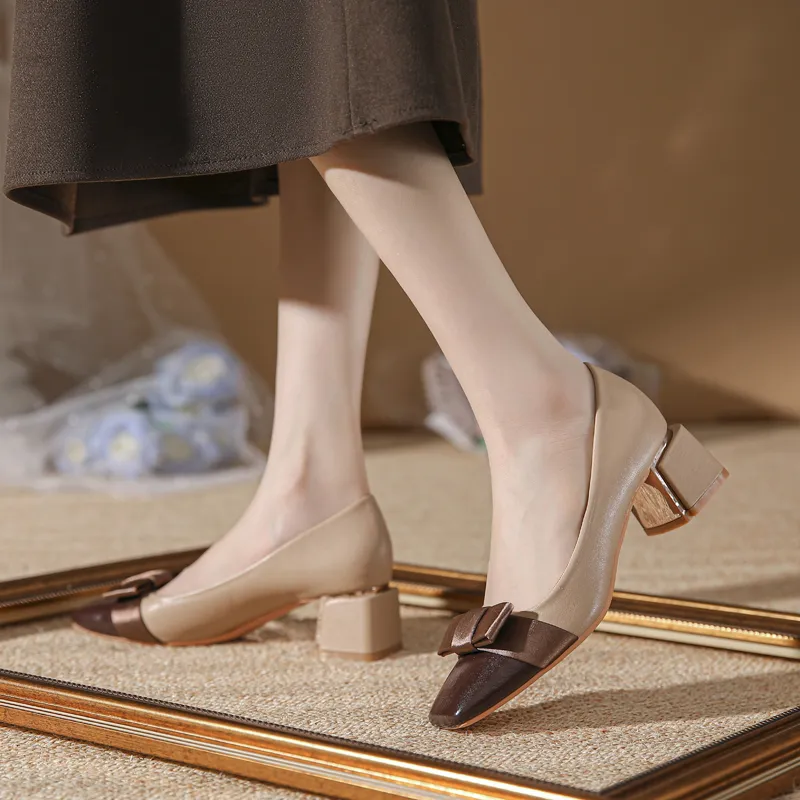 YAFEI XUANYU Chunky Heel High Heels 5cm Women's-2