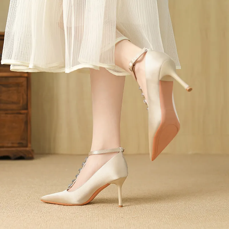 YAFEI XUANYU Slim Heel High Heels Women's-13