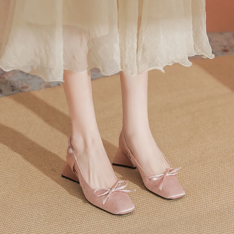 YAFEI XUANYU Chunky Heel High Heels Women's-7