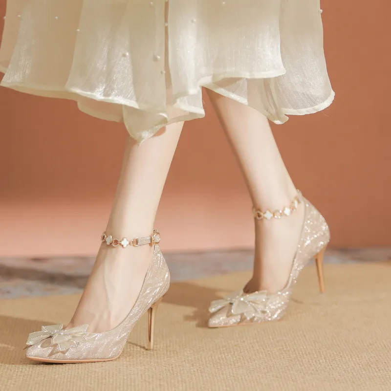 YAFEI XUANYU Slim Heel High Heels 6cm Women's-1