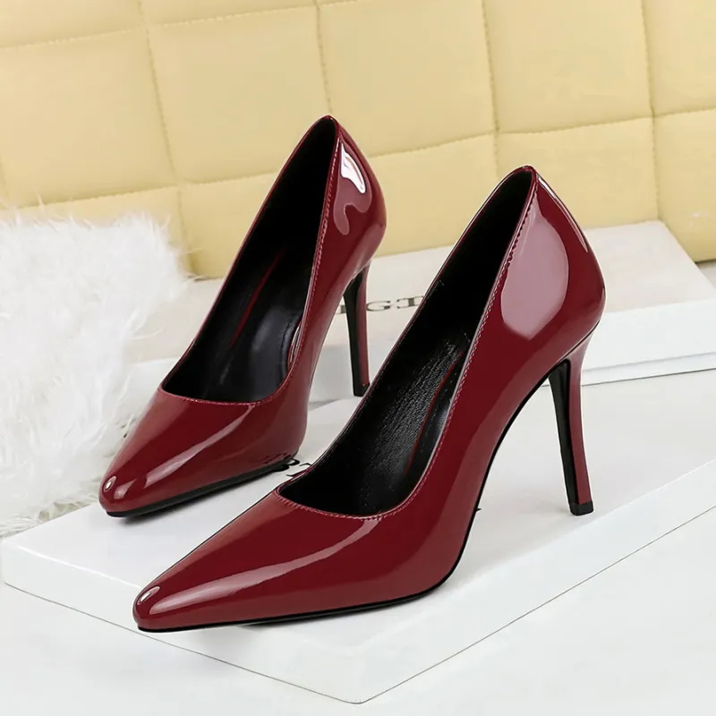 YAFEI XUANYU Slim Heel High Heels 10CM Women's-15